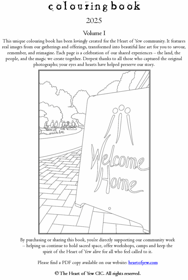 Heart of Yew Colouring Book 2025 Vol.1.Intro Heart of Yew Colouring Book - Vol. I - 2025